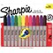 Sharpie Brush Tip Permanent Markers 12/Pkg-Assorted Colors